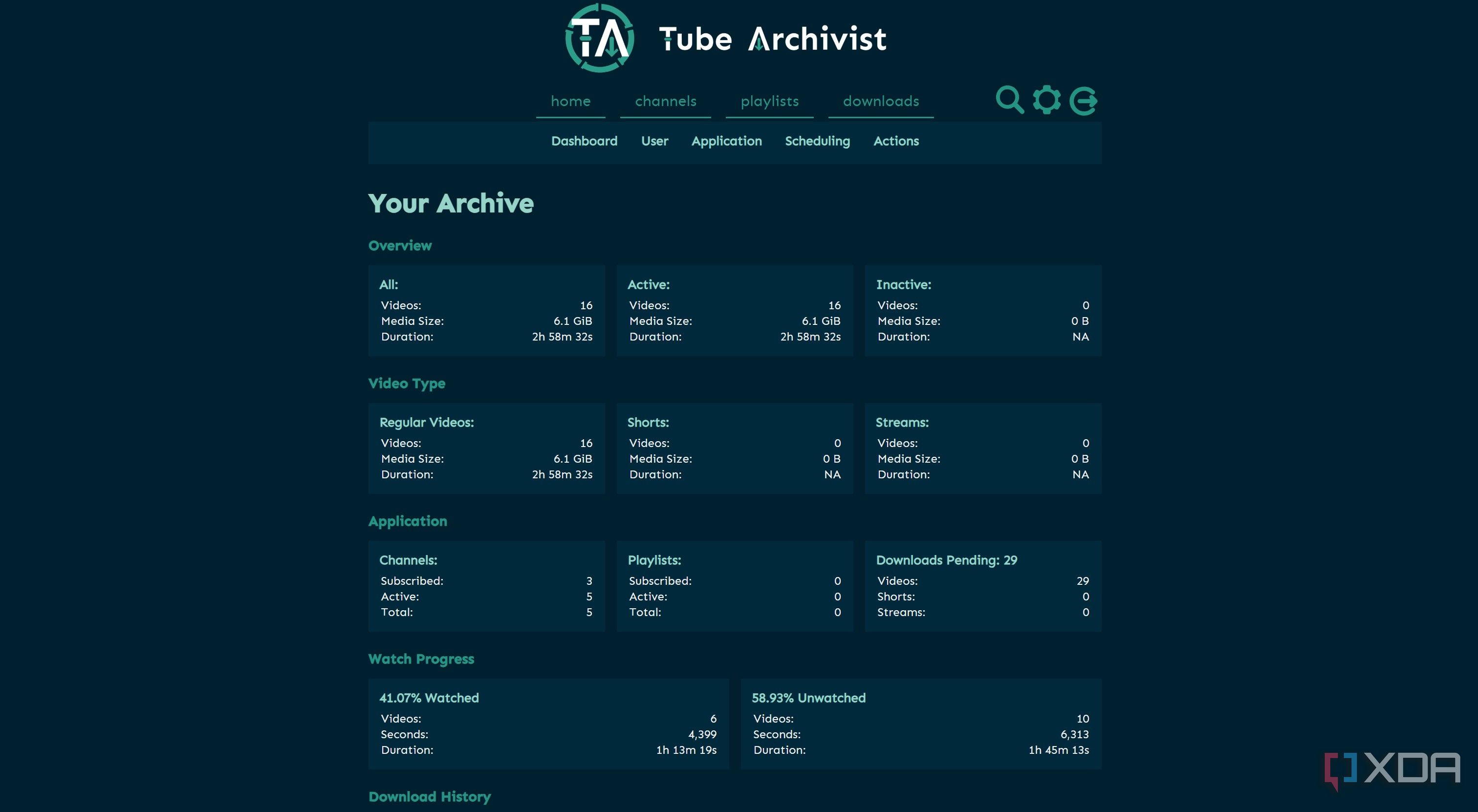 TubeArchivist on local system