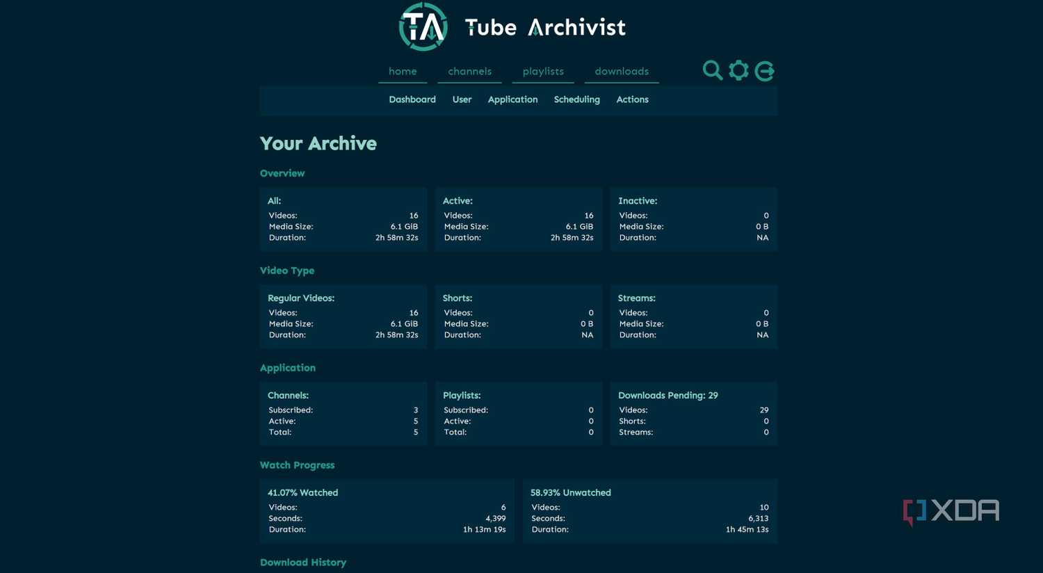 TubeArchivist on local system