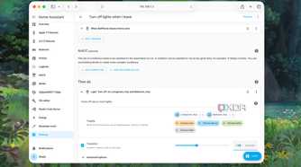 Automation to turn off lights when leaving home
