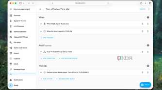 Turn off TV when idle automation