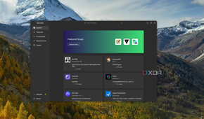 Screenshot of the Ubuntu App Center showing featured snaps