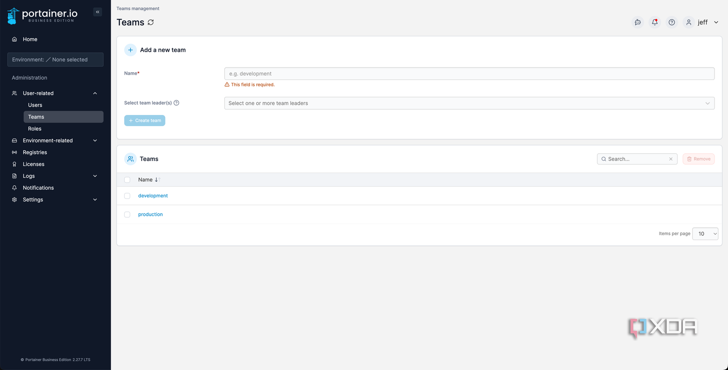 user and role settings in Portainer_3