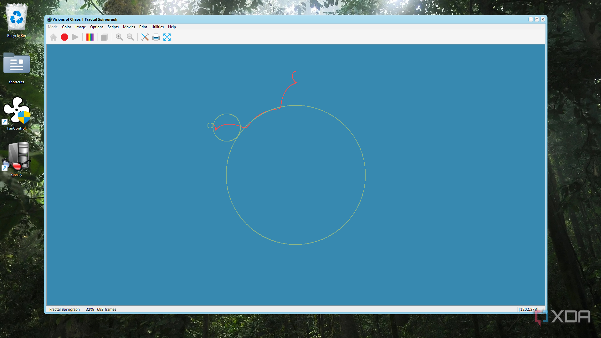 Visions of Chaos generating fractal spirograph