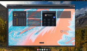 Screenshow of an Ubuntu deskotp showing the Vivaldi home page