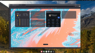 Screenshow of an Ubuntu deskotp showing the Vivaldi home page
