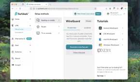 Screenshot of an option to generate a new key pair for WireGuard in a VPN service