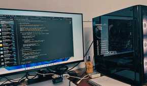 VS Code on a display