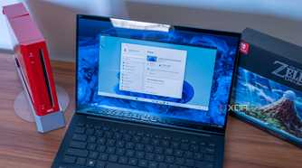 A Windows 11 laptop running Windows Sandbox showing the Settings app