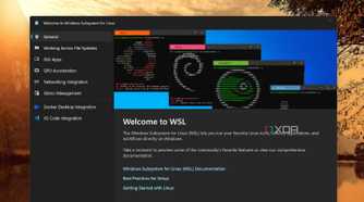 screenshot of wsl windows 11 app