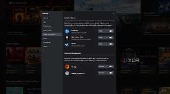 Libraries and Extensions on the Xbox PC app.