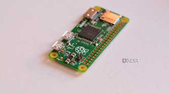Raspberry Pi Zero with soldered pins on TV out