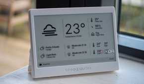 XIAO ePaper Panel running TRMNL, showing the weather