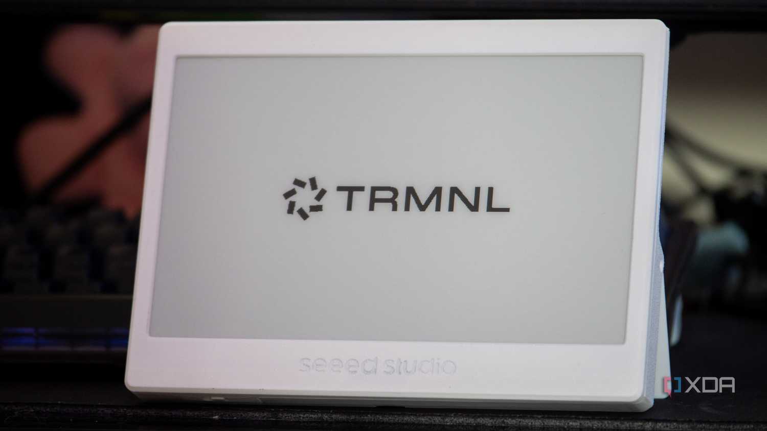XIAO ePaper Panel showing the TRMNL logo