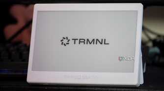 XIAO ePaper Panel showing the TRMNL logo
