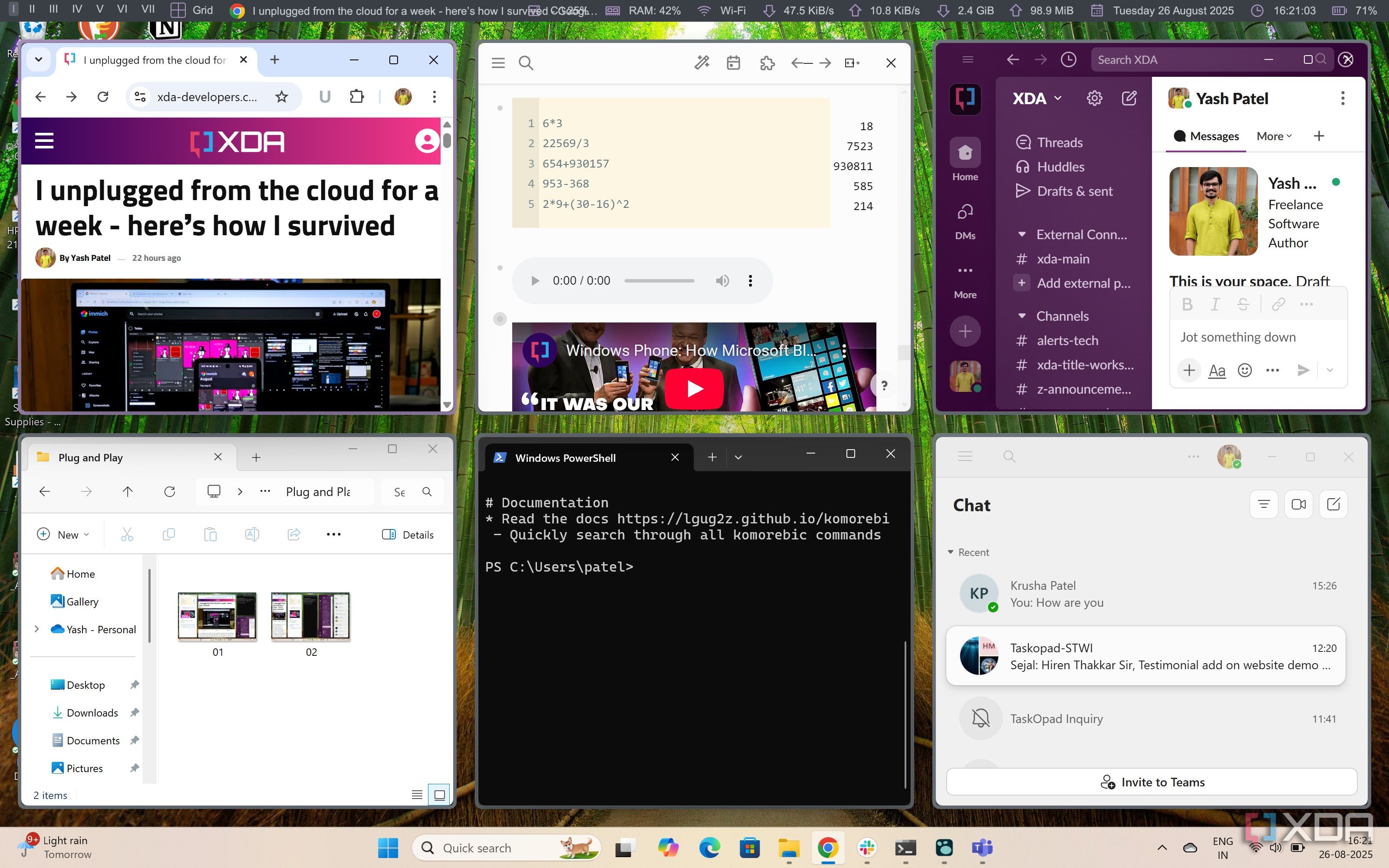 This tiling window manager was the missing piece of my ultrawide screen ...