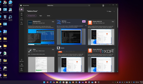 Shows Linux distros in Microsoft Store on Windows