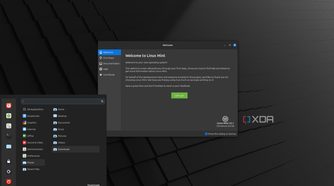 shows Mint Linux cinnamon desktop