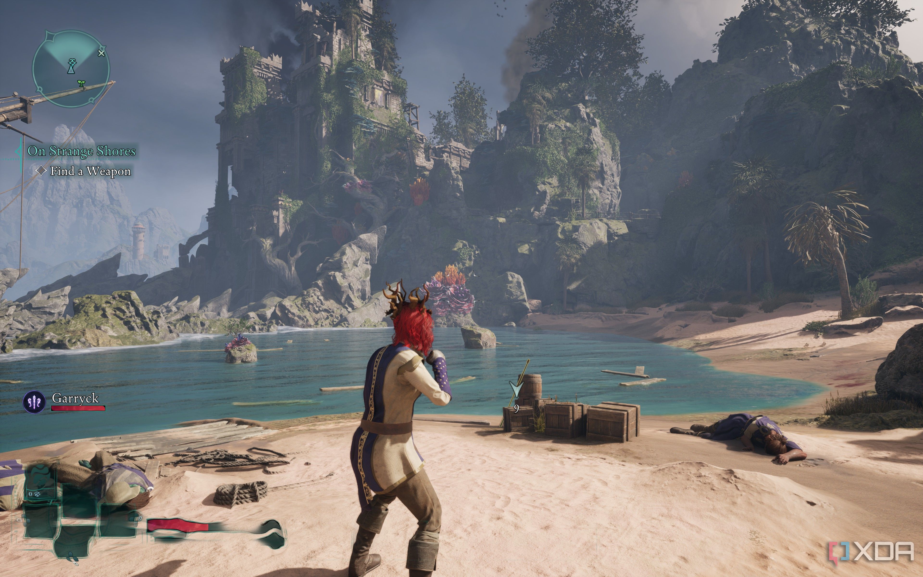 Avowed running in 4K on the Del 16 Premium laptop with DLSS 4 and Frame-Gen enabled.
