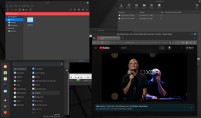 shows Mint Linux with apps and start menu cinnamon