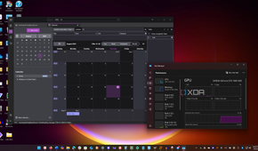 shows Thunderbird Calendar and task manager running on Windows