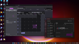 shows Thunderbird Calendar and task manager running on Windows