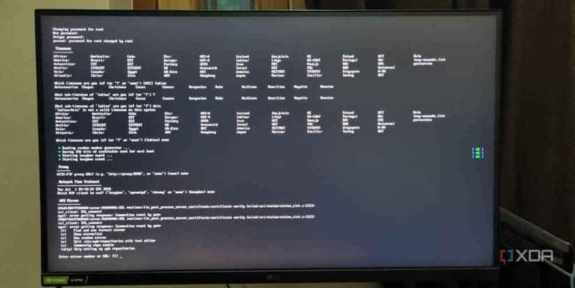 photo of alpine linux raspberry pi