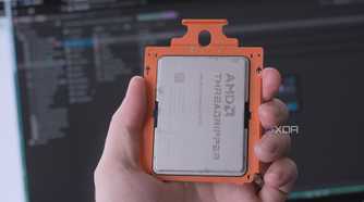Holding Threadripper 9970X infront of Proxmox