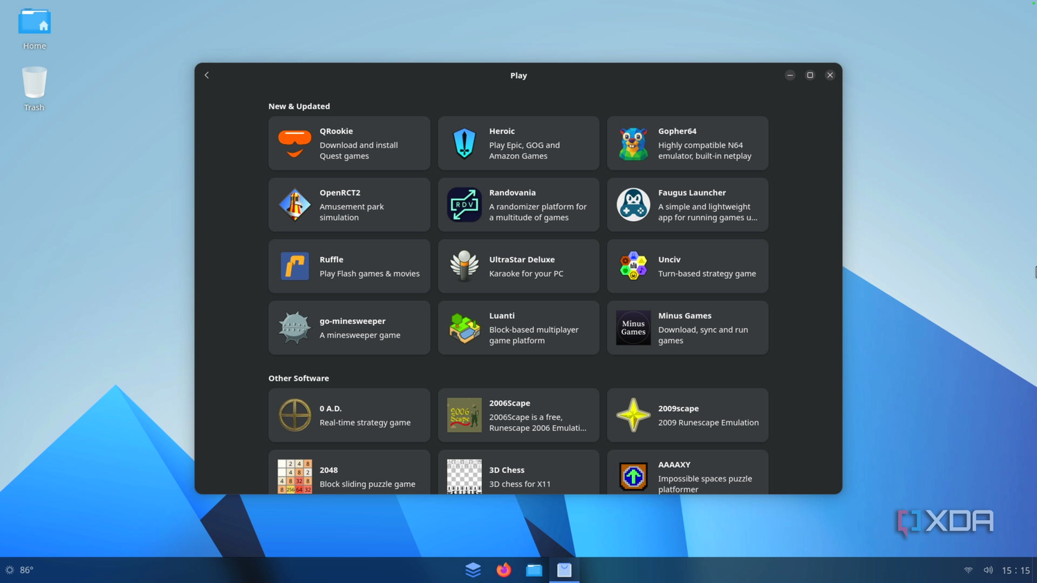 AnduinOS Software options_3