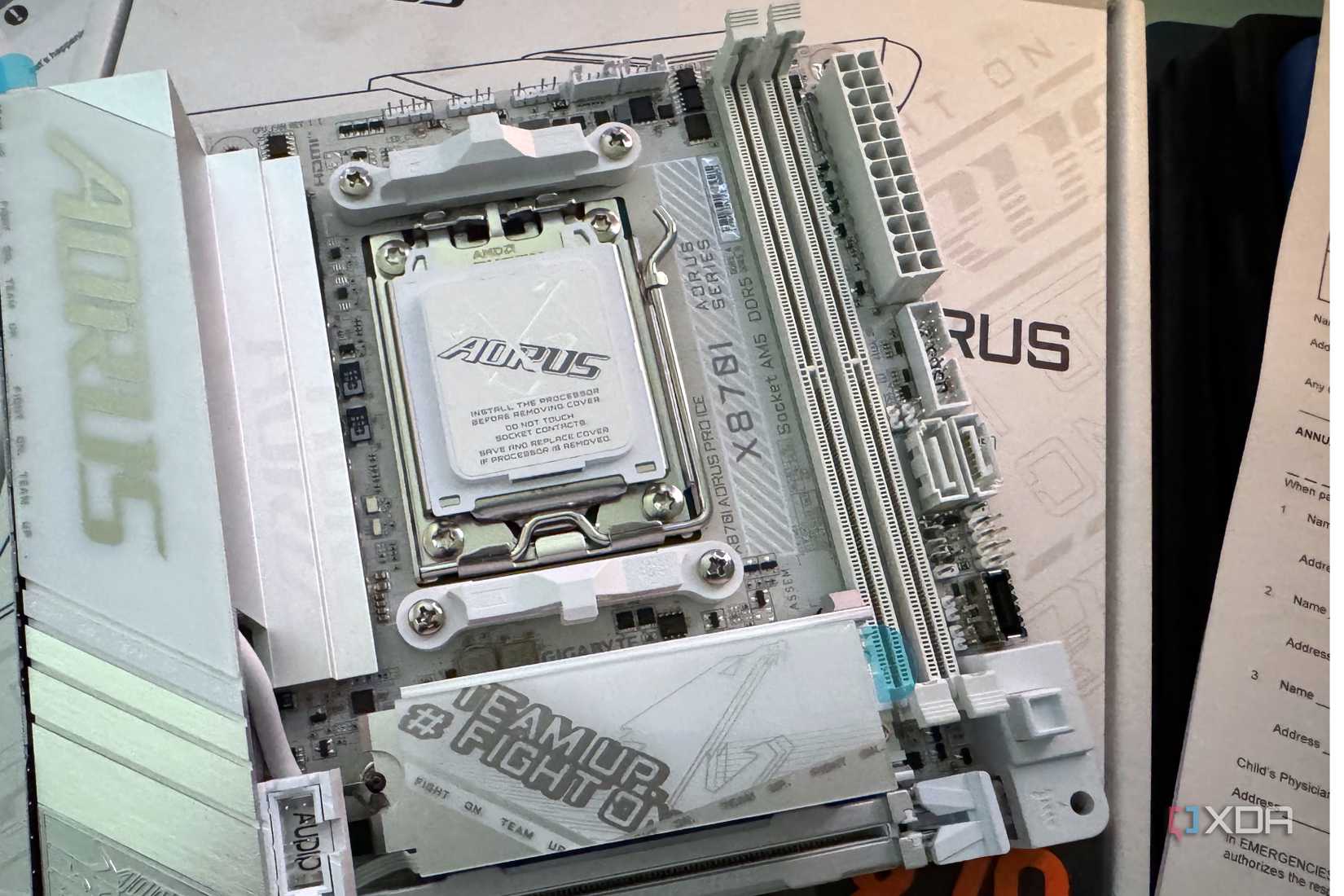 Aorus x870i mitx motherboard
