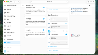 Atom Echo Speaker Configuration in Home Assistant