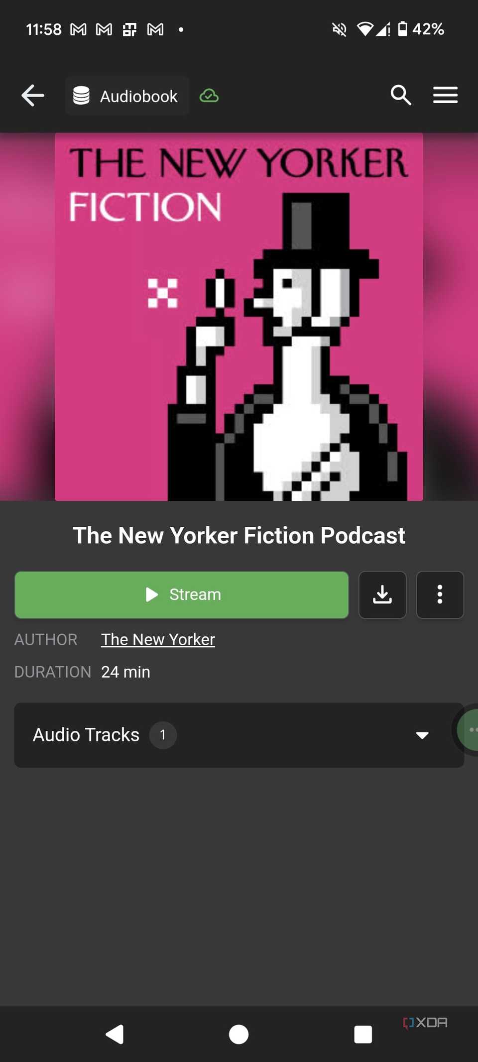 Metadata in Audiobookshelf mobile app