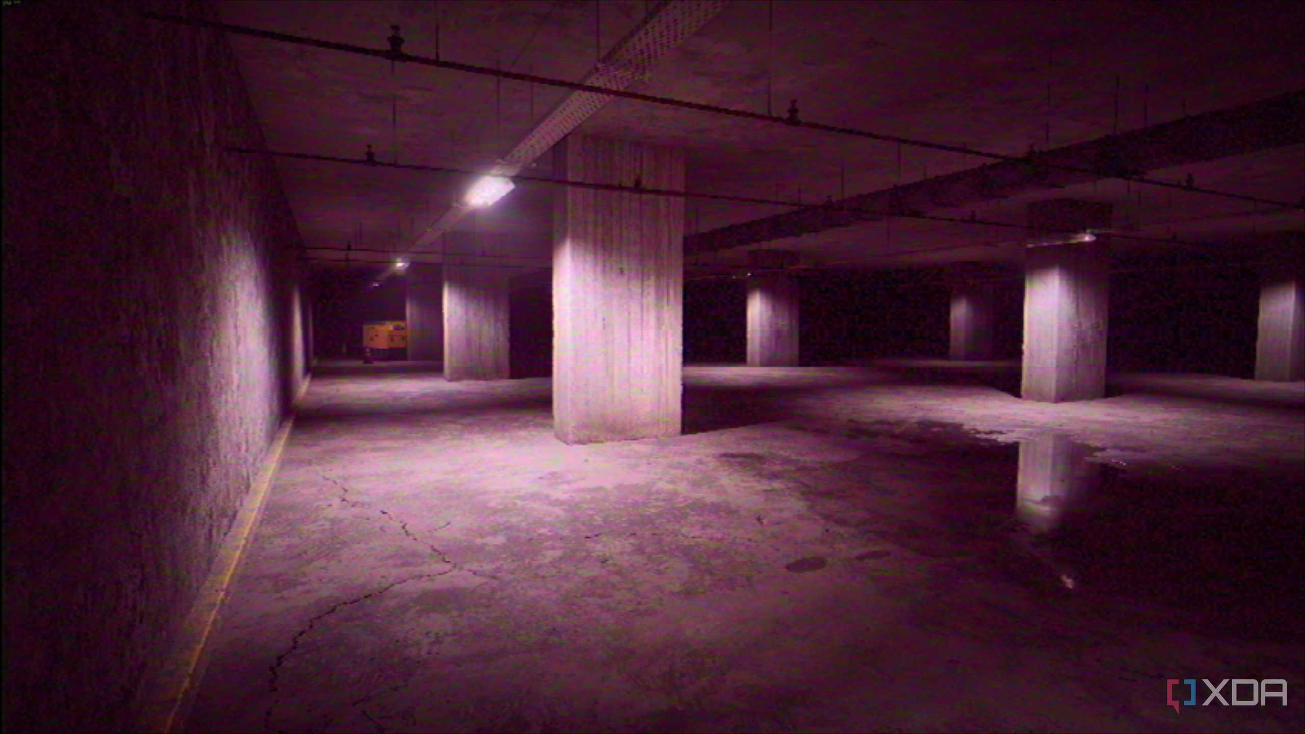 A basement in Backrooms: Escape Together.