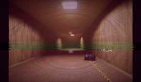 Running through the backrooms in Backrooms: Escape Together.
