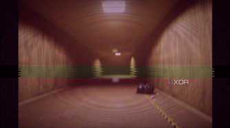 Running through the backrooms in Backrooms: Escape Together.