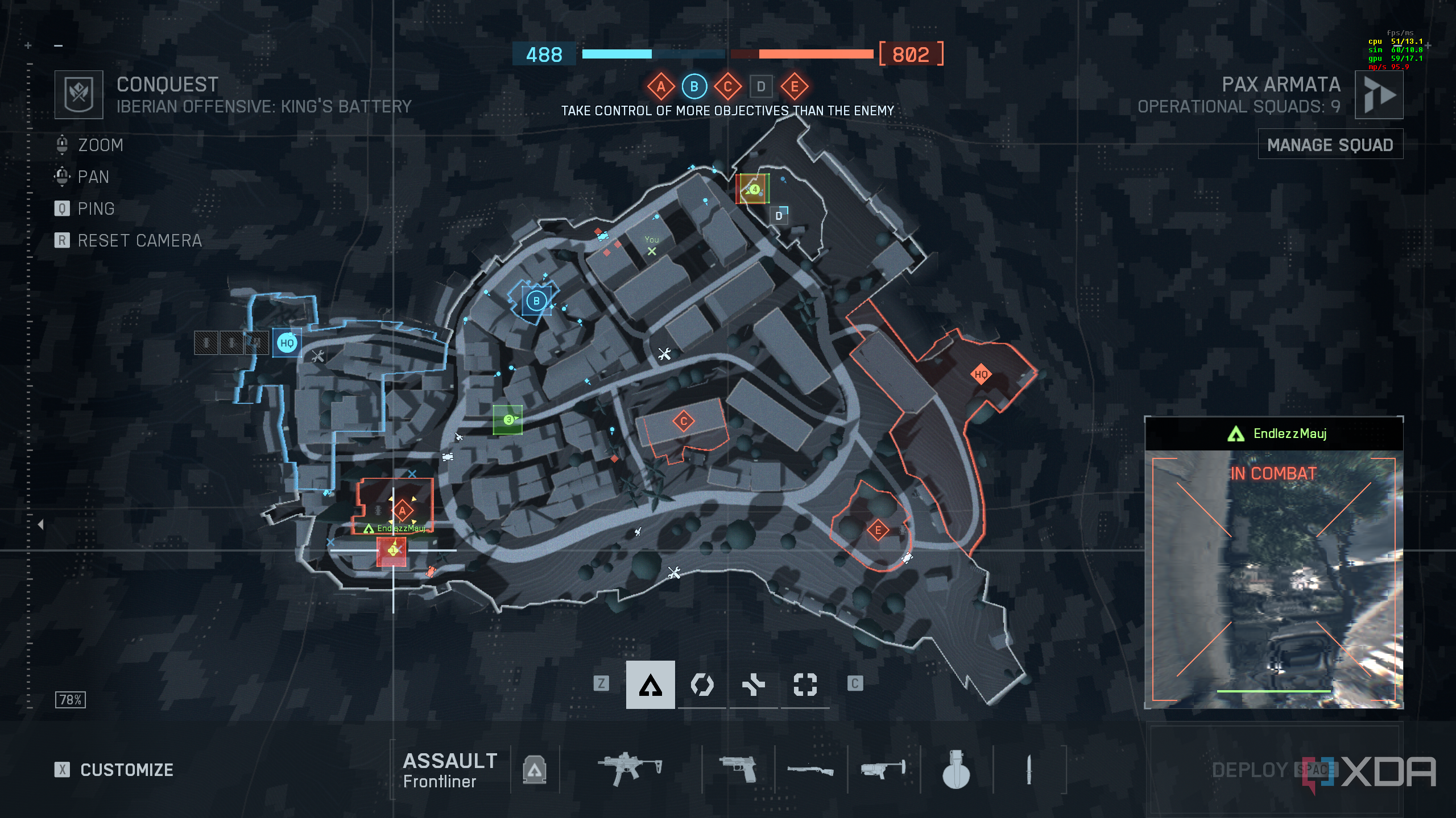 A map of the Iberian Offensive map in the Battlefield 6 open beta.