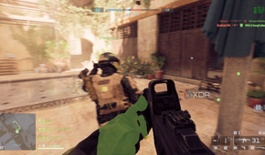 Aiming down sights in the Battlefield 6 open beta.