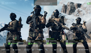 A full squad getting ready in the BF 6 open beta.