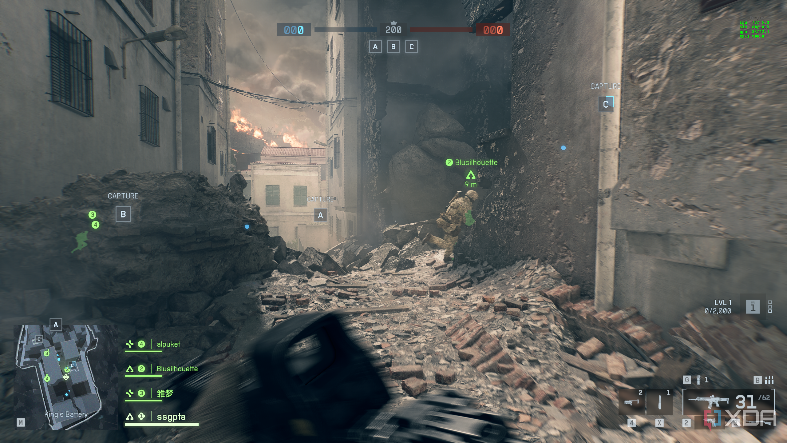 Movement in the Battlefield 6 open beta.