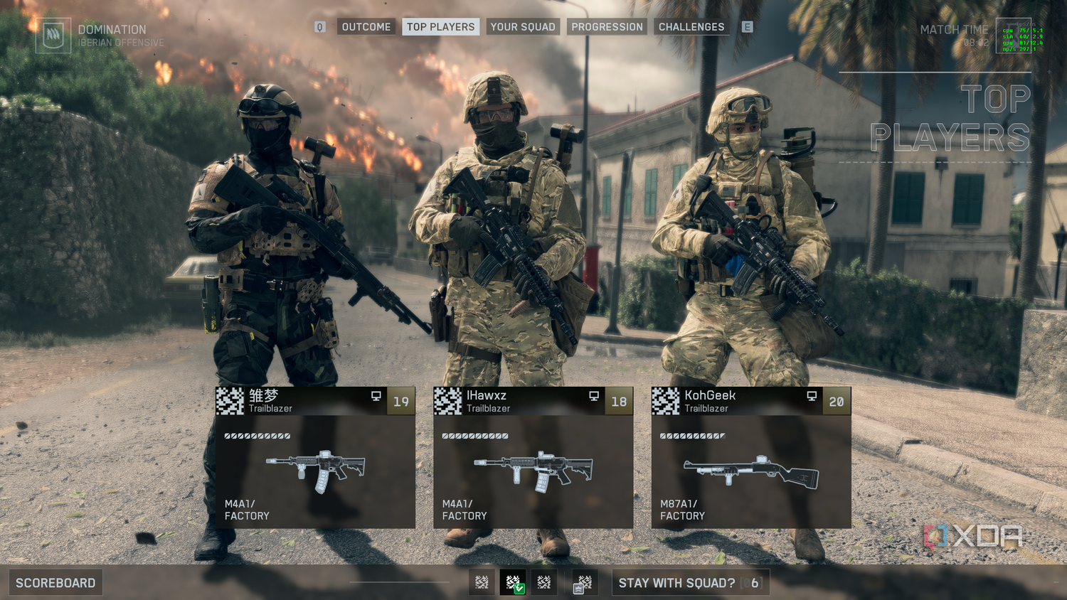A trio of players in the Battlefield 6 open beta.
