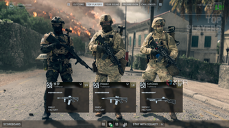 A trio of players in the Battlefield 6 open beta.