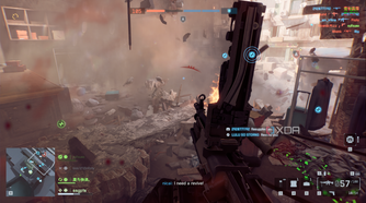Reloading an LMG in Battlefield 6 open beta.