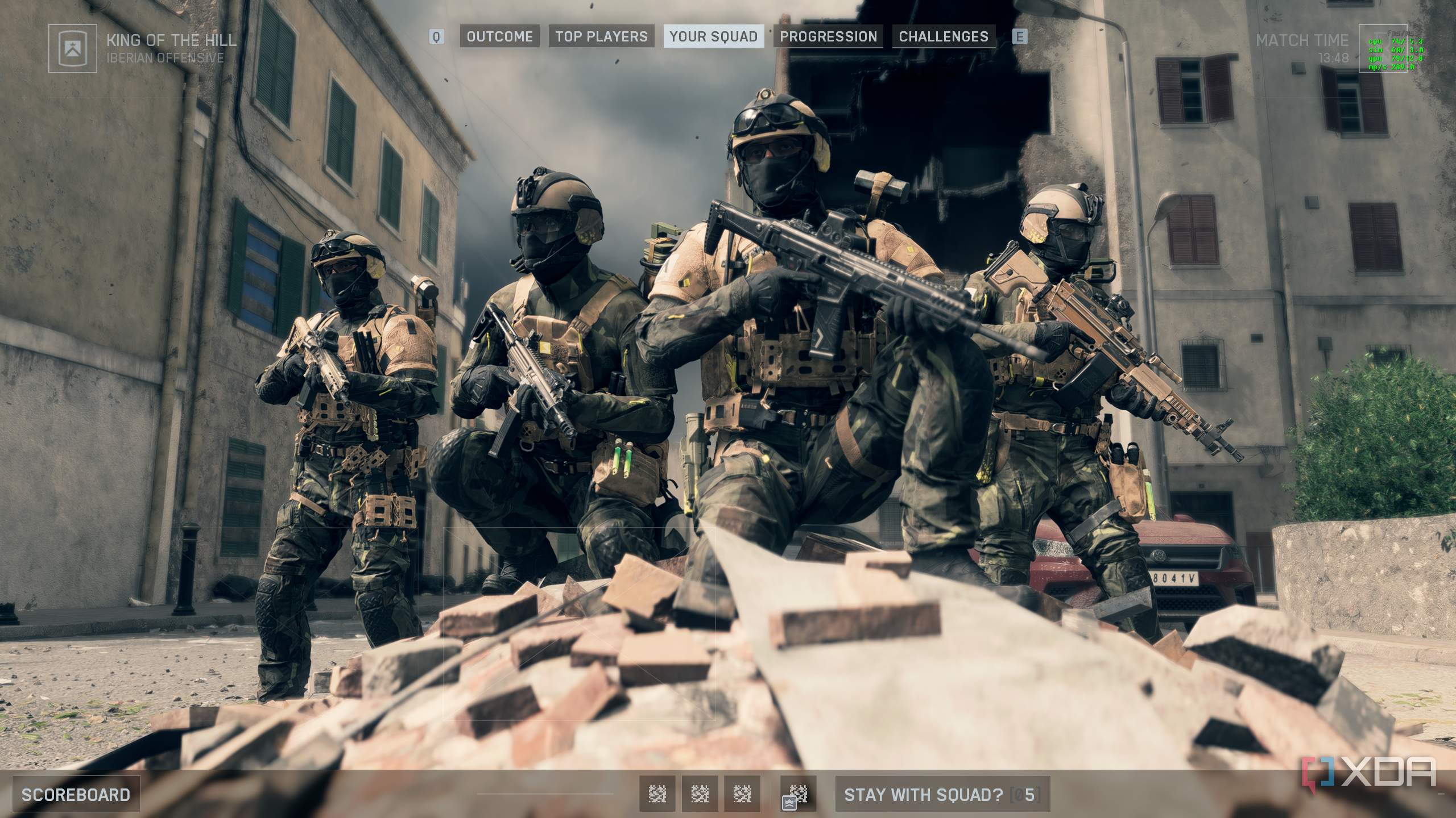 A full squad in the Battlefield 6 open beta.