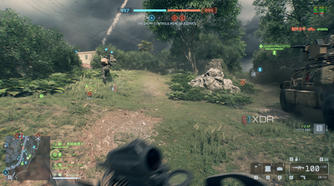 A screenshot from Battlefield 6's open beta.