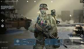 A screenshot of the support class in the Battlefield 6 open beta