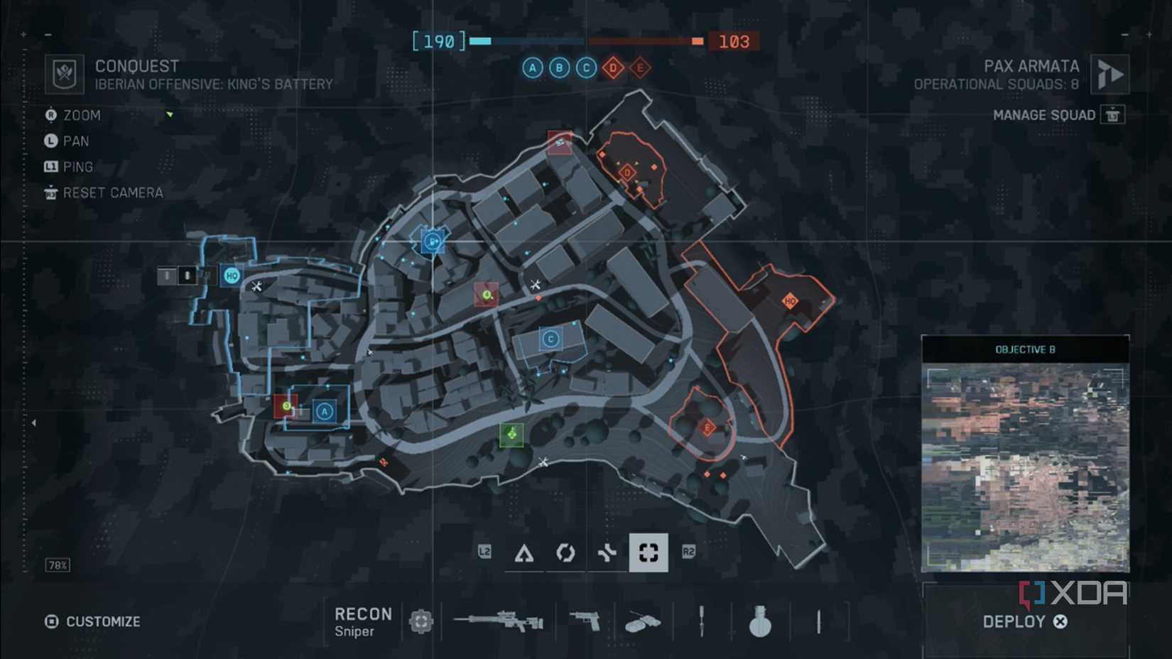 A screenshot of the map screen in the Battlefield 6 open beta