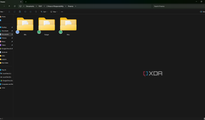 Budget subfolder of finance folder system, Windows PC