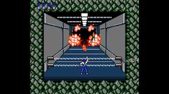 Stage 2 of Contra running on a NES emulator.