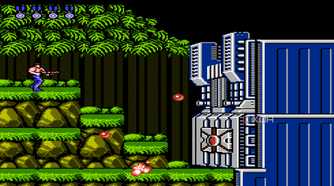 The stage 1 boss in Contra with 30 lives.