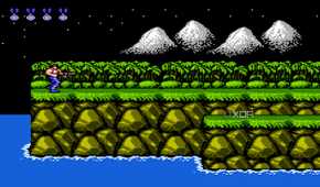 Contra's opening stage with 30 lives.