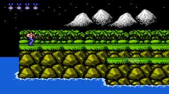 Contra's opening stage with 30 lives.